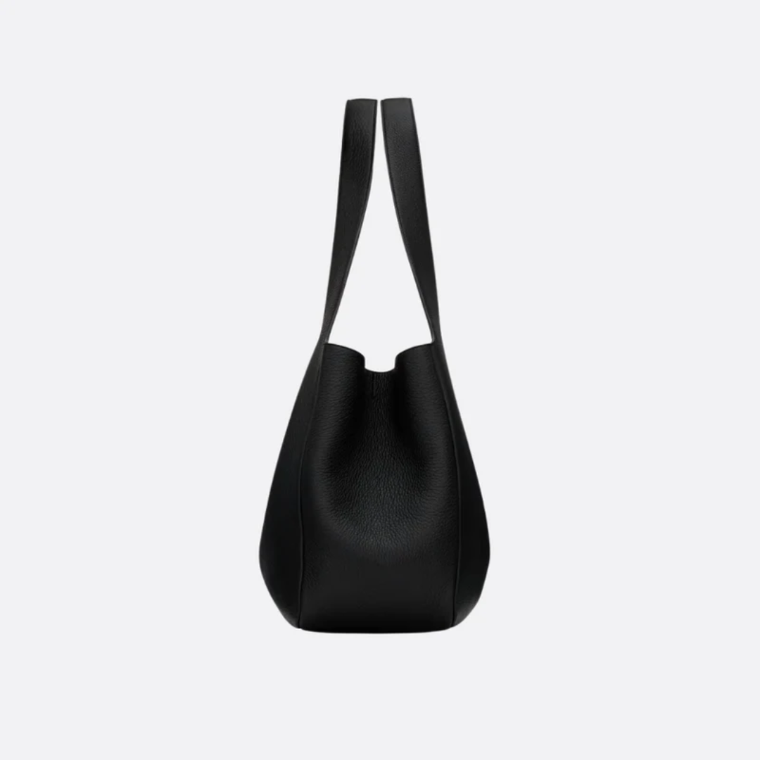 Genarbte Ledertasche