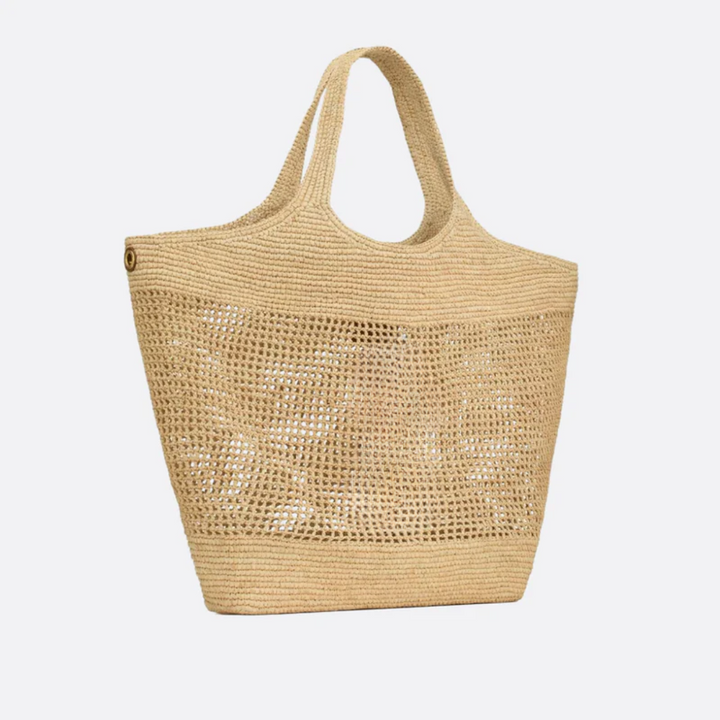 Raffia-Handtasche