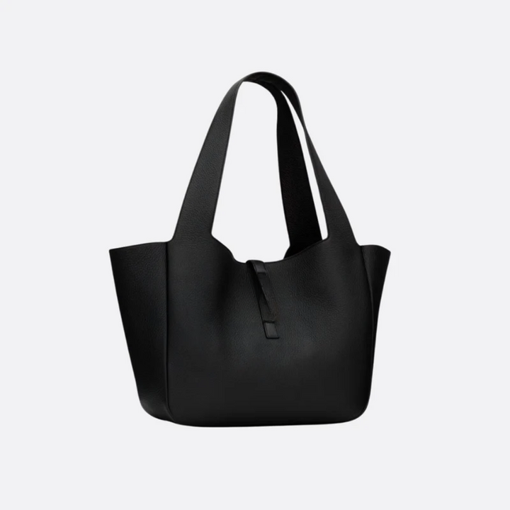Genarbte Ledertasche