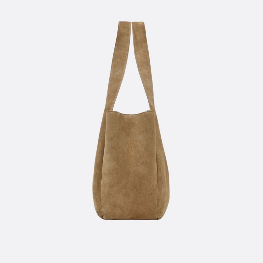 Veloursleder-Schultertasche